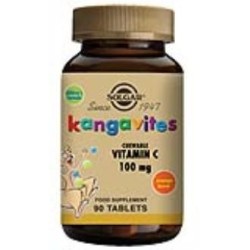 Comprar Kangavites Vitamina C 100Mg Solgar sabor naranja| Mejor precio