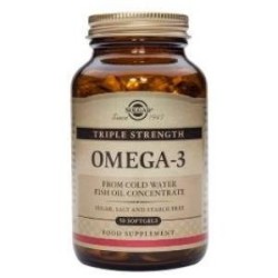 Comprar Omega 3 Triple concentrado 100 capsulas Solgar al mejor precio
