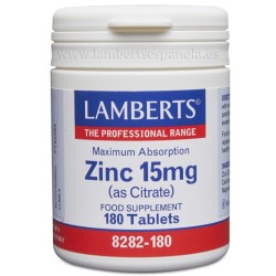 Zinc 15 mg. en forma de citrato altamente biodisponible en lineaysalud