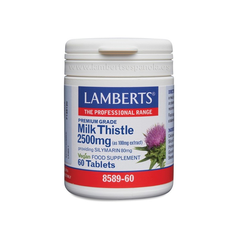 Cardo mariano 3000 mg Milk Tistle grado superior en extracto de 100 mg