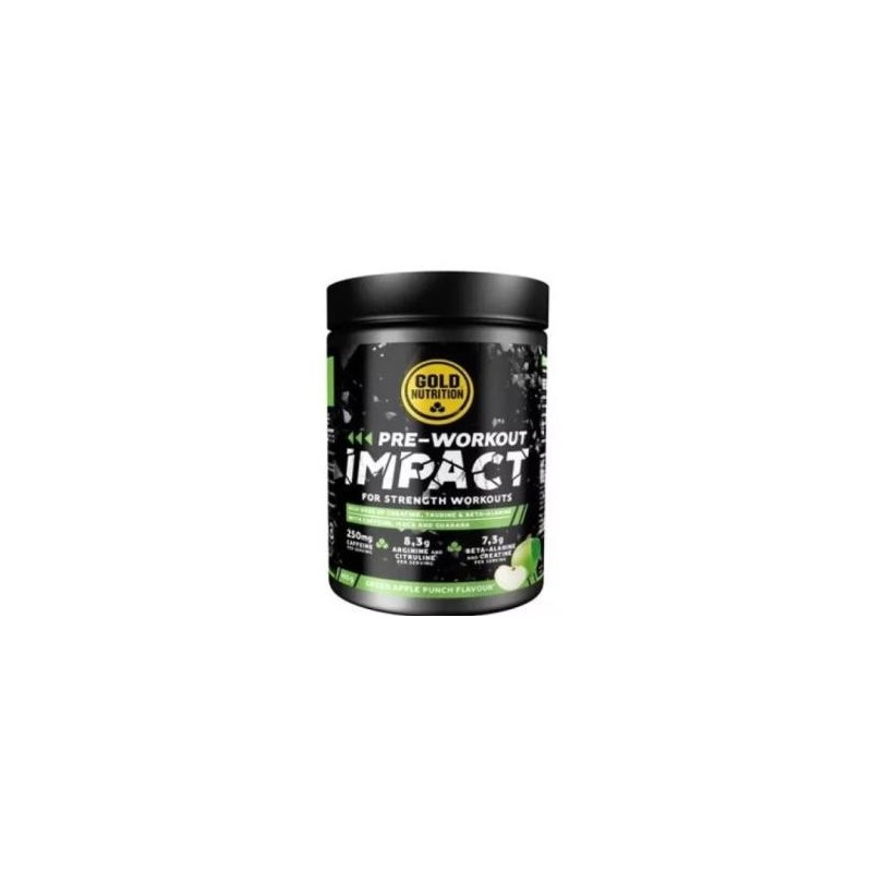 Pre-workout impacde Gold Nutrition | tiendaonline.lineaysalud.com