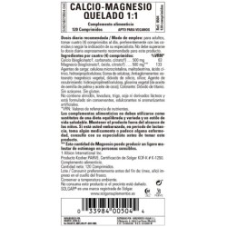 Comprar Calcio Magnesio Quelado Solgar  1:1 120 comp. al mejor precio