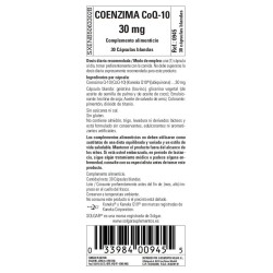 Comprar Coenzima Q10 Max 30 Mg 30Cap Solgar | tiendaonline.lineaysalud