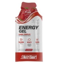 Energy gel fresa de Nutrisport | tiendaonline.lineaysalud.com