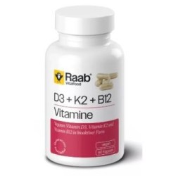 Vitamina d3+k2+b1de Raab Vitalfood | tiendaonline.lineaysalud.com