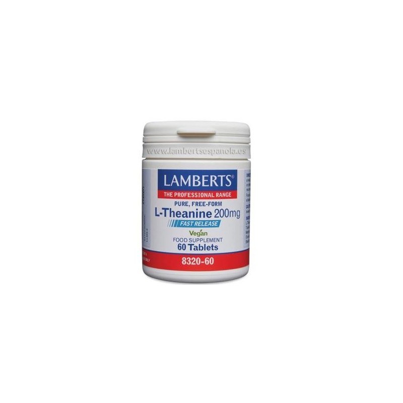 L-teanina 200mg. de Lamberts | tiendaonline.lineaysalud.com