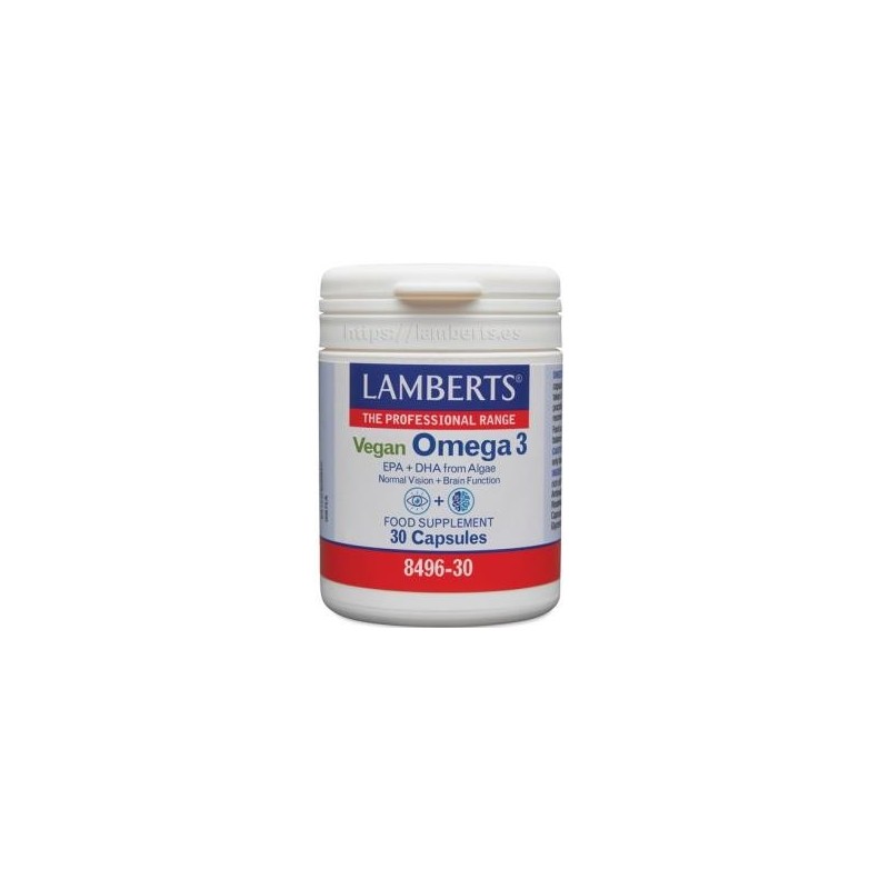 Omega 3 vegano de Lamberts | tiendaonline.lineaysalud.com