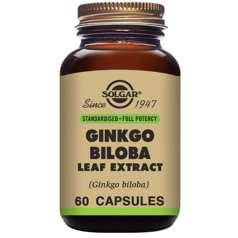 Comprar Ginkgo Bilova 60 capsulas Vegetales Solgar al mejor precio