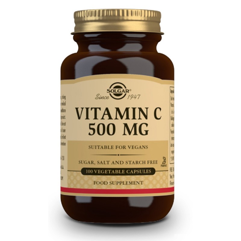 Comprar Vitamina C 500 Mg 100 caps. Solgar | tiendaonline.lineaysalud