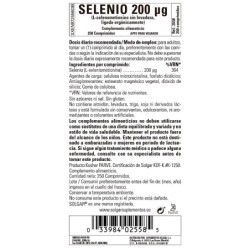 Comprar Selenio 200Mcg 250Comp Solgar libre de levadura. Mejor precio