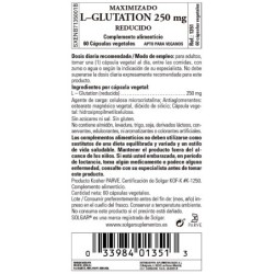 Comprar L-Glutatión Maximizado 250 Mg 60 Caps Solgar al mejor precio