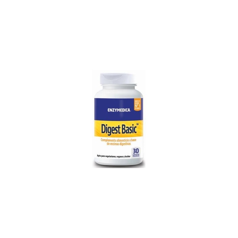 Digest basic 30cade Enzymedica | tiendaonline.lineaysalud.com