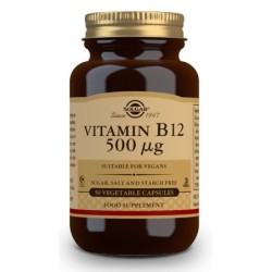 Comprar Vitamina B12 500 µg Cianocobalamina 50Cap Solgar |lineaysalud