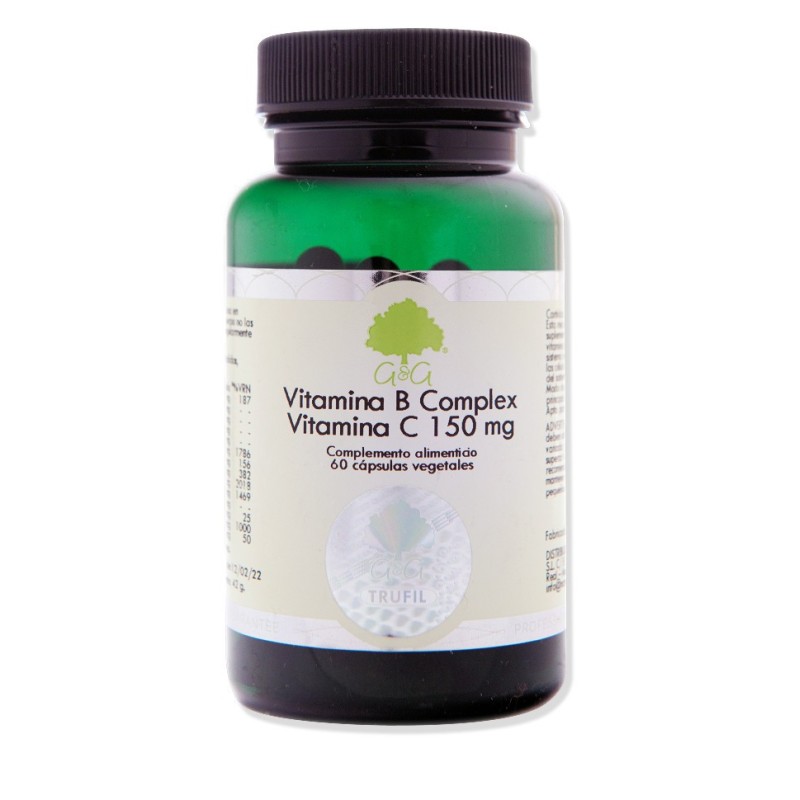 VITAMINA B-COMPLEX con Vitamina C | 60 cáp. grupo Vit. B en equilibrio