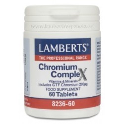 Comprar Chromium Complex GTF.  Picolinato de cromo 200 mcg 60 Tabletas
