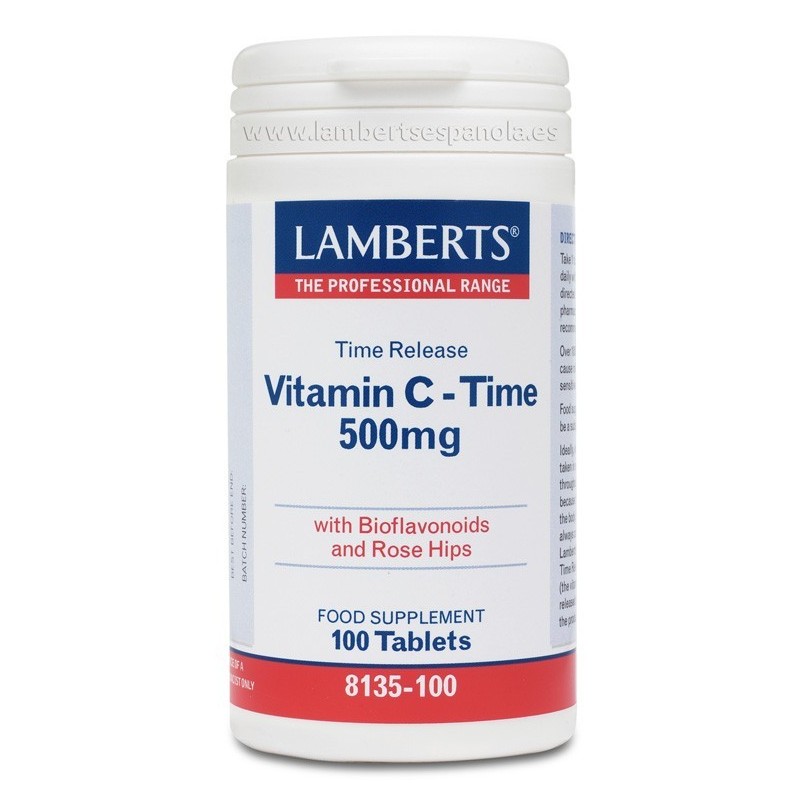 Vitamina C-Time  500mg 100 tab. de liberación sostenida con escaramujo