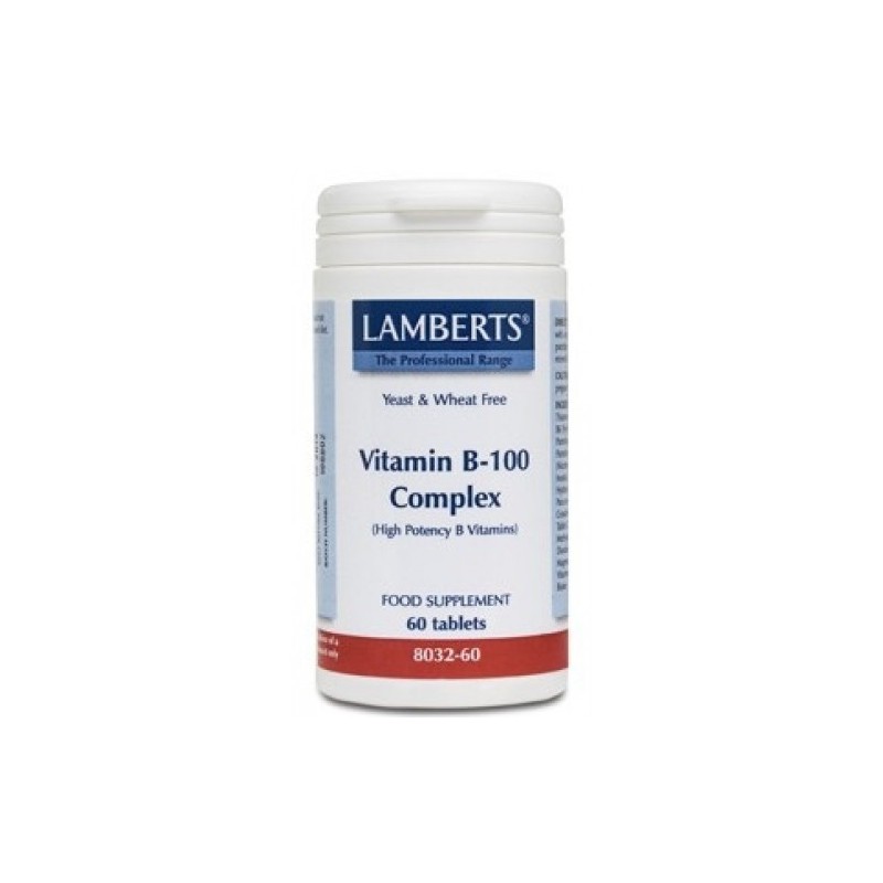 Vitamina B 100 vegana de alto rendimiento grupo completo. linenaysalud