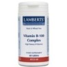 Vitamina B 100 vegana de alto rendimiento grupo completo. linenaysalud