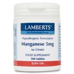 Manganeso 5 mg - Un oligoelemento importantísimo para sostener la vida