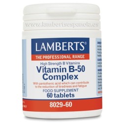 Vitamina B-50 Complex es una equilibrada selección de vitaminas grupoB