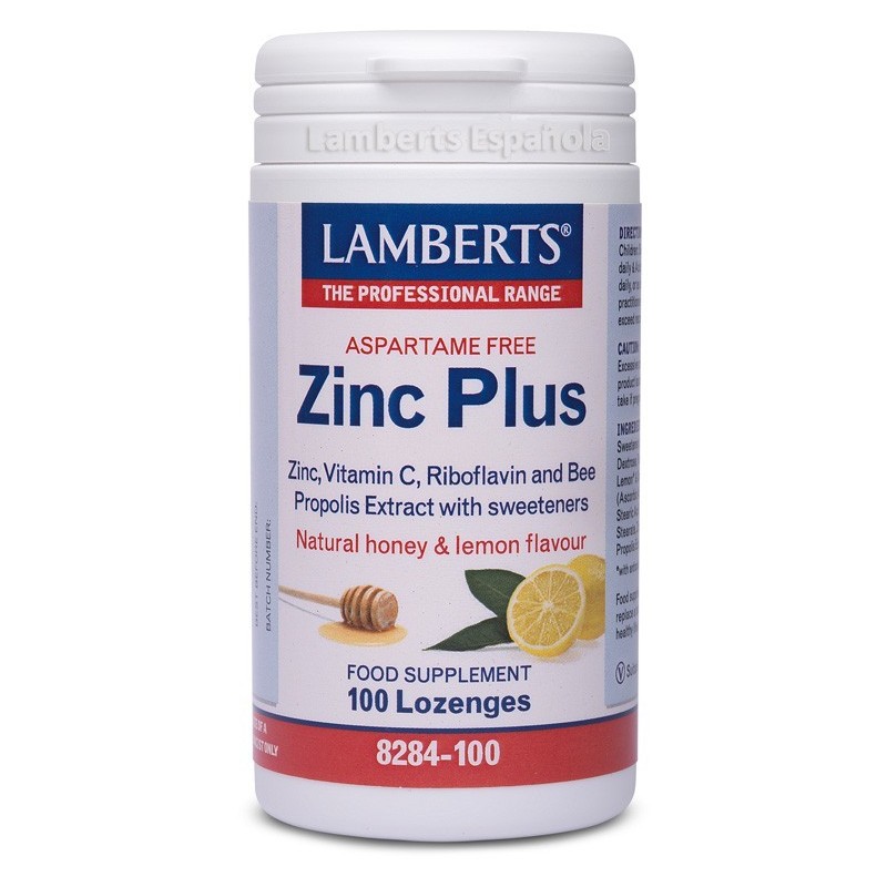 Zinc Plus de Lamberts como citrato de zinc y con vitaminas y propóleos