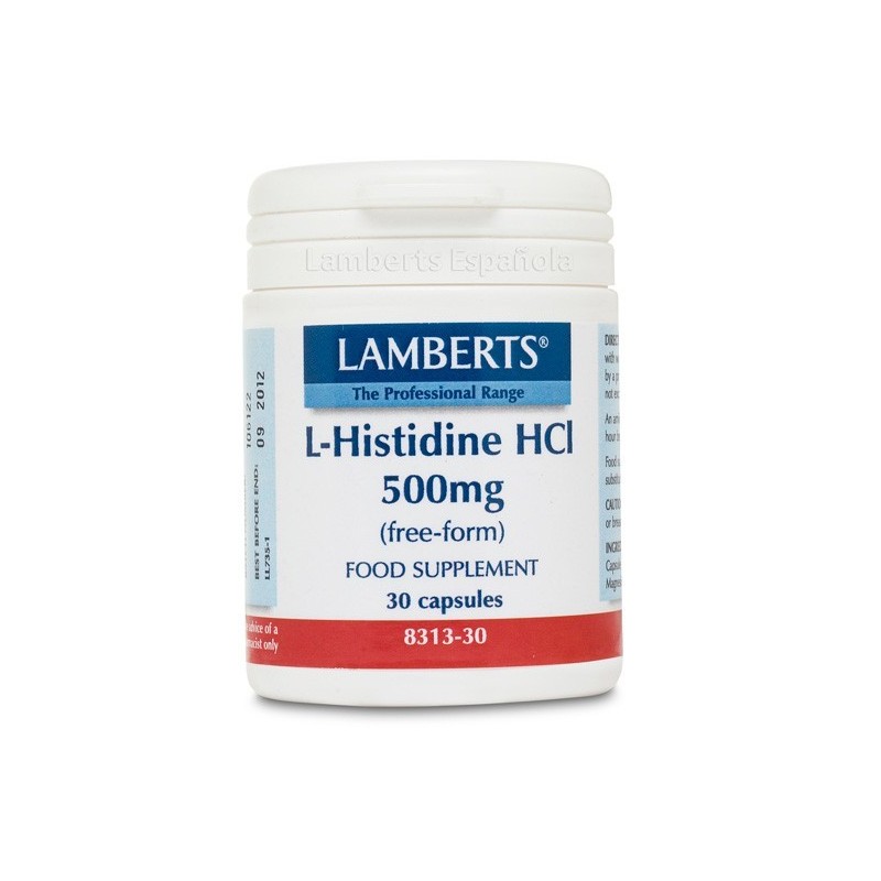 L-Histidina HCI 500mg. Un aminoácido imprescindible en lineaysalud.com