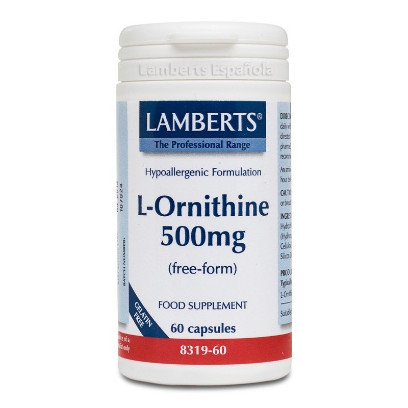 L-Ornitina 500 mg es uno de los aminoácidos no esenciales. Lineaysalud