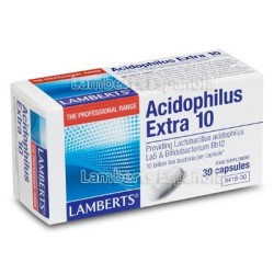 Acidophilus Extra 10 con 10 millones de bacterias  (flora intestinal)