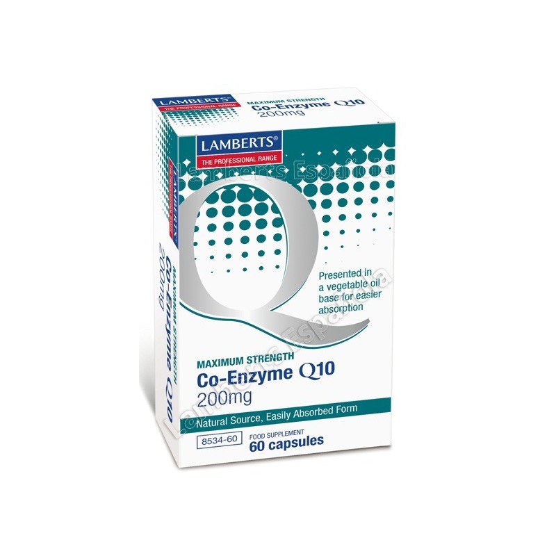 Comprar Co-Enzima Q10 200 mg 60 cáp. en tiendaonline.lineaysalud.com
