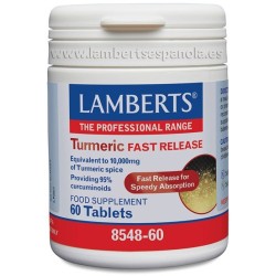 Cúrcuma de liberación rápida 200 mg de Lamberts ( Extracto Ratio 50:1)