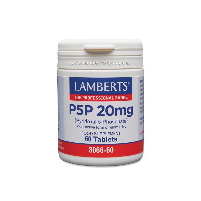 P5P Piridoxal 5 Fosfato o Vitamina B6 en forma activa 60 cap.  blandas
