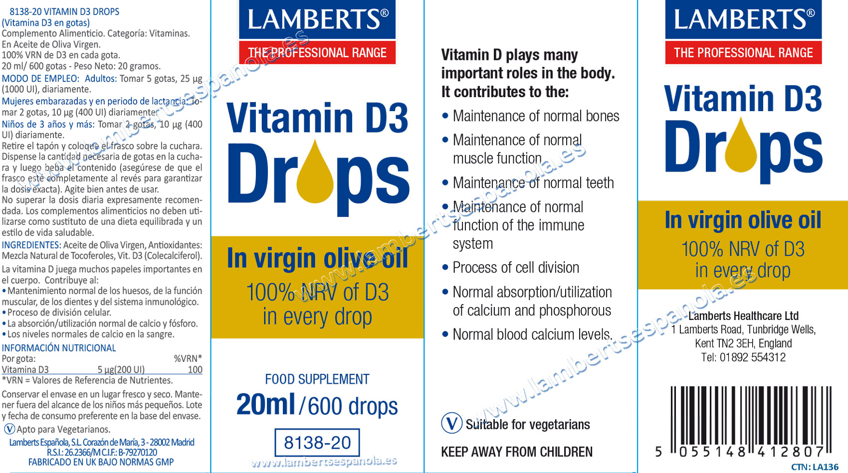 Vitamina d3 en gotas
